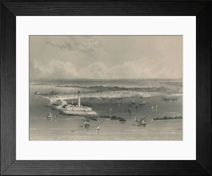 Framed Print : Alexandria, mid-late 19th century. Creator: Edward Paxman Brandard Framed Print : Alexandria, mid-late 19th century. Creator: Edward Paxman Brandard