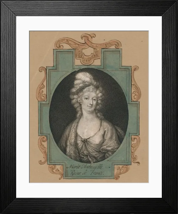 Framed Print : Marie Antoinette, Reine de France, (19th century). Creator: Unknown Framed Print : Marie Antoinette, Reine de France, (19th century). Creator: Unknown