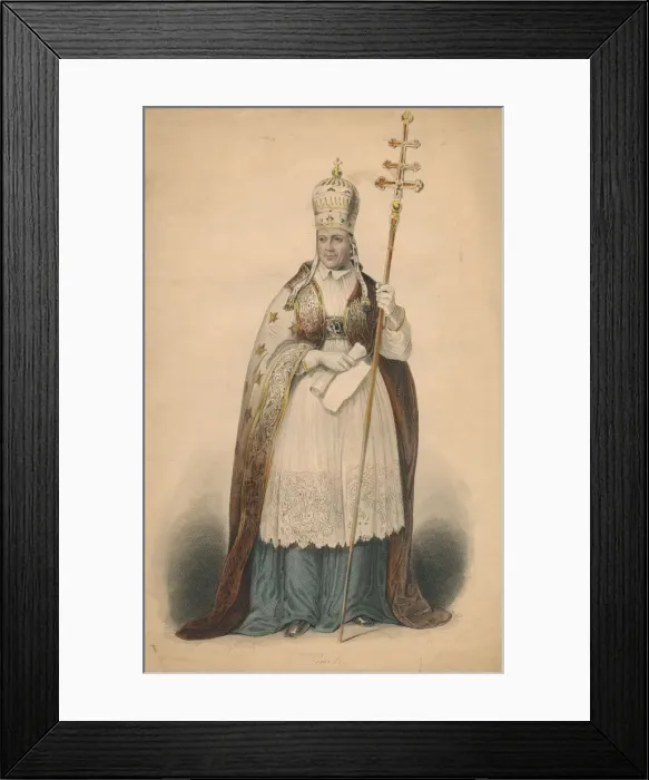 Framed Print : Pius IX, mid-late 19th century. Creator: AH Payne Framed Print : Pius IX, mid-late 19th century. Creator: AH Payne