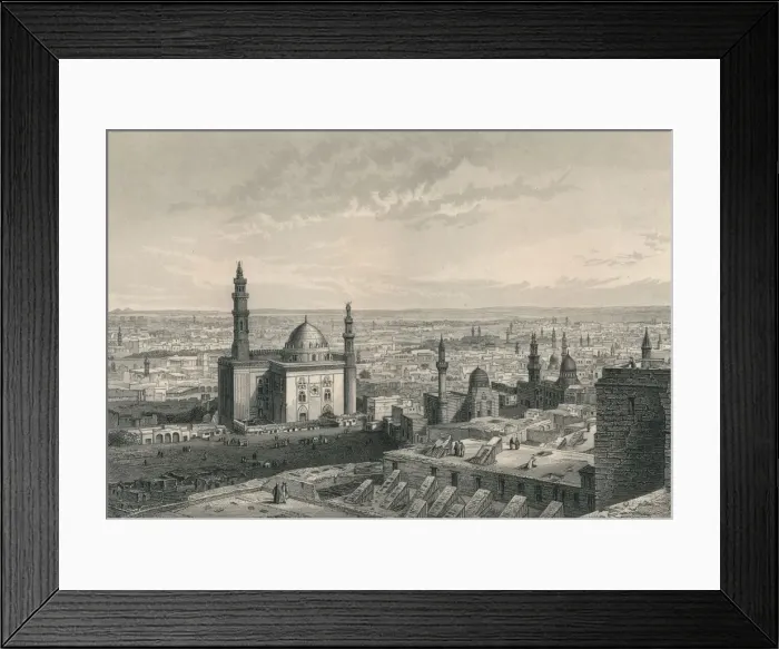 Framed Print : Cairo, from the Citadel, 19th century. Creator: R Dawson Framed Print : Cairo, from the Citadel, 19th century. Creator: R Dawson