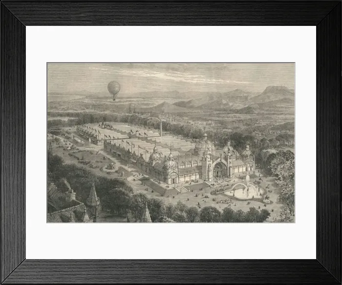 Framed Print : The Building For The International Industrial Exhibition at Edinburgh, 1886. Creator: Unknown Framed Print : The Building For The International Industrial Exhibition at Edinburgh, 1886. Creator: Unknown