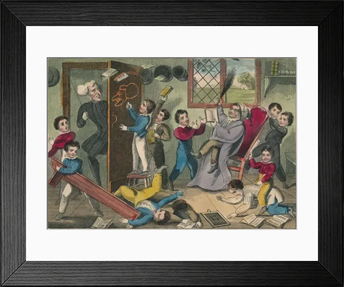Framed Print : The Schoolmaster Abroad, 1832. Creator: Unknown Framed Print : The Schoolmaster Abroad, 1832. Creator: Unknown