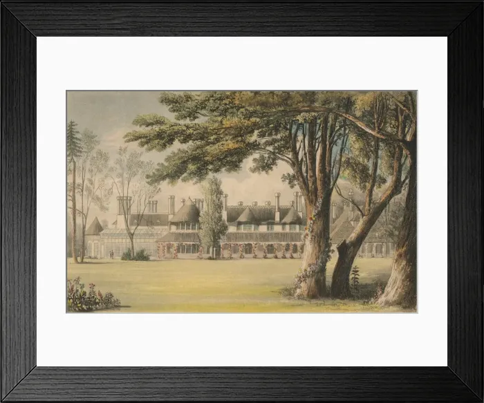 Framed Print : His Majestys Cottage, as seen from the Lawn, 1823. Creator: Unknown Framed Print : His Majestys Cottage, as seen from the Lawn, 1823. Creator: Unknown