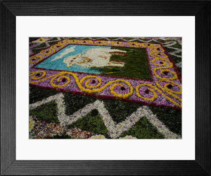 Framed Print : Holy Week Surco Flower Carpet, Lima, Peru, 2015. Creator: Luis Rosendo