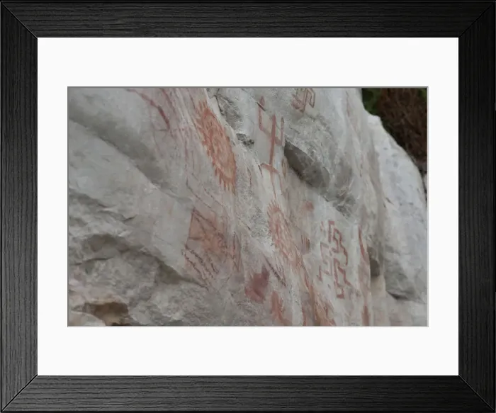 Framed Print : Pictography, Faical, San Ignacio, Cajamarca, Peru, 2015. Creator: Luis Rosendo Framed Print : Pictography, Faical, San Ignacio, Cajamarca, Peru, 2015. Creator: Luis Rosendo