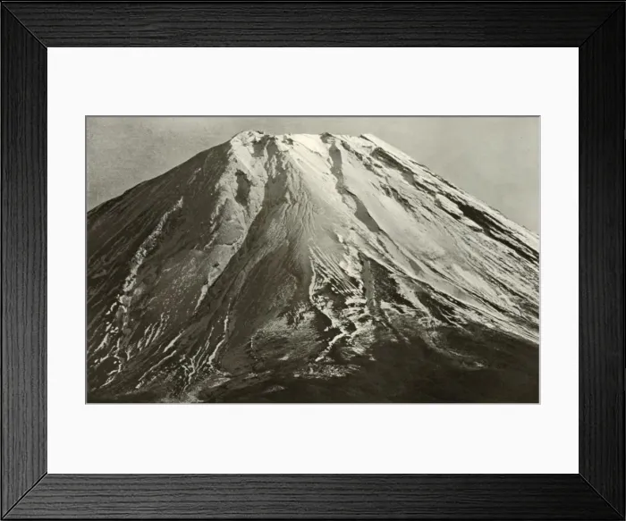 Framed Print : The Crest of Fuji, 1910. Creator: Herbert Ponting Framed Print : The Crest of Fuji, 1910. Creator: Herbert Ponting