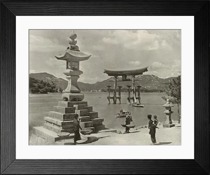 Framed Print : Miyajima, 1910. Creator: Herbert Ponting Framed Print : Miyajima, 1910. Creator: Herbert Ponting