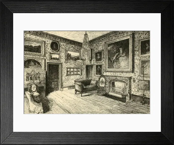 Framed Print : The Drawing-Room at Abbotsford, 1882. Creator: Unknown Framed Print : The Drawing-Room at Abbotsford, 1882. Creator: Unknown