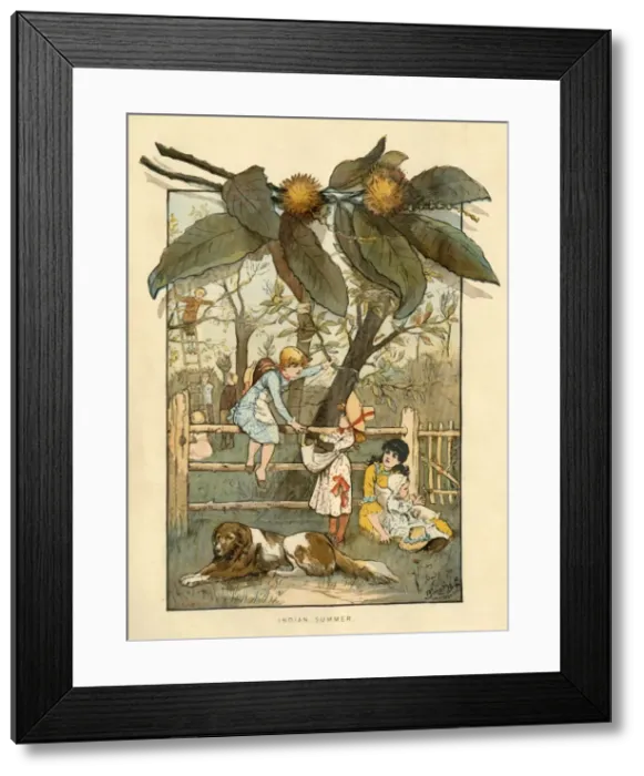 Framed Print : Indian Summer, 1883. Creator: Unknown Framed Print : Indian Summer, 1883. Creator: Unknown
