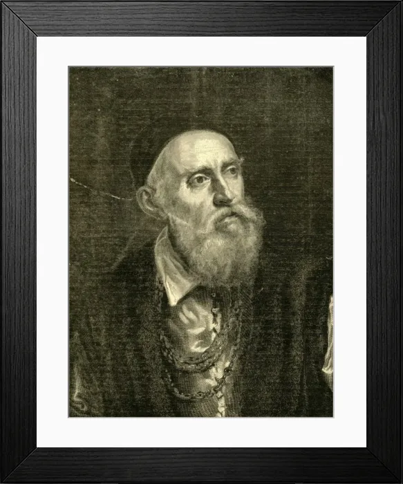 Framed Print : Titians Portrait of Himself, 1882. Creator: Unknown Framed Print : Titians Portrait of Himself, 1882. Creator: Unknown