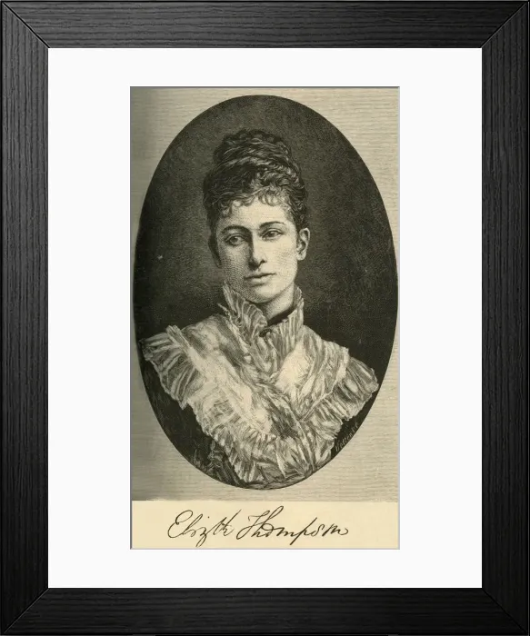 Framed Print : Elizabeth Butler, 1883. Creator: Unknown Framed Print : Elizabeth Butler, 1883. Creator: Unknown