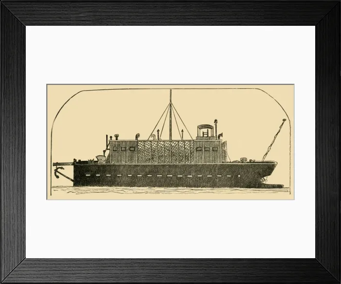 Framed Print : Russian Convict Ship, 1881. Creator: Unknown Framed Print : Russian Convict Ship, 1881. Creator: Unknown
