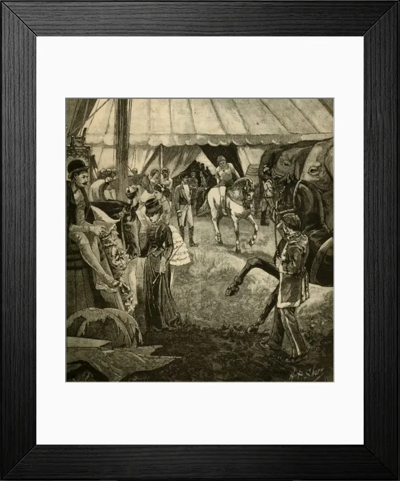 Framed Print : Ready To Be Called Into The Ring, 1882. Creator: Unknown Framed Print : Ready To Be Called Into The Ring, 1882. Creator: Unknown
