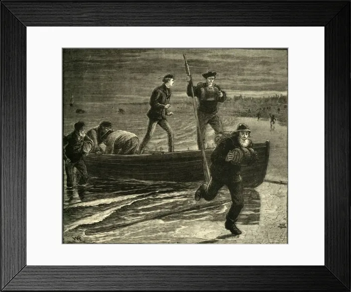 Framed Print : A Smuggling Expedition, 1881. Creator: Unknown