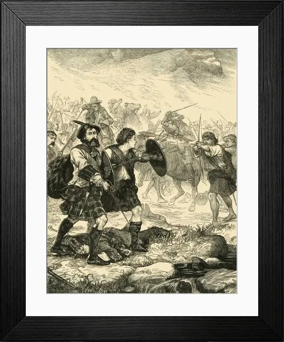 Framed Print : Lochiel at Killiecrankie, 1881. Creator: Unknown Framed Print : Lochiel at Killiecrankie, 1881. Creator: Unknown