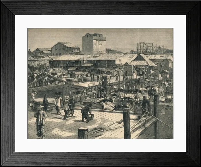 Framed Print : The Recent Riots at Canton, c1883. Creator: Unknown Framed Print : The Recent Riots at Canton, c1883. Creator: Unknown