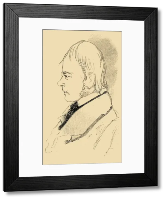 Framed Print : Sir Walter Scott - Copy of a Sketch from Life, 1882. Creator: Unknown Framed Print : Sir Walter Scott - Copy of a Sketch from Life, 1882. Creator: Unknown