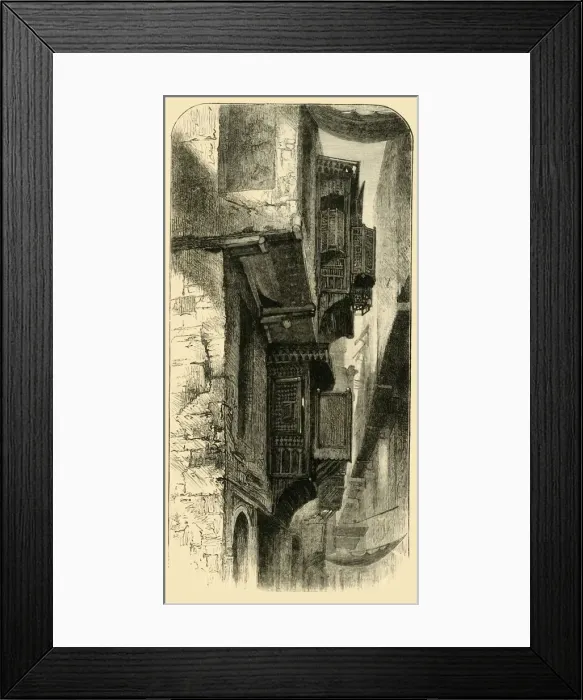Framed Print : Street in Cairo, 1881. Creator: Unknown Framed Print : Street in Cairo, 1881. Creator: Unknown