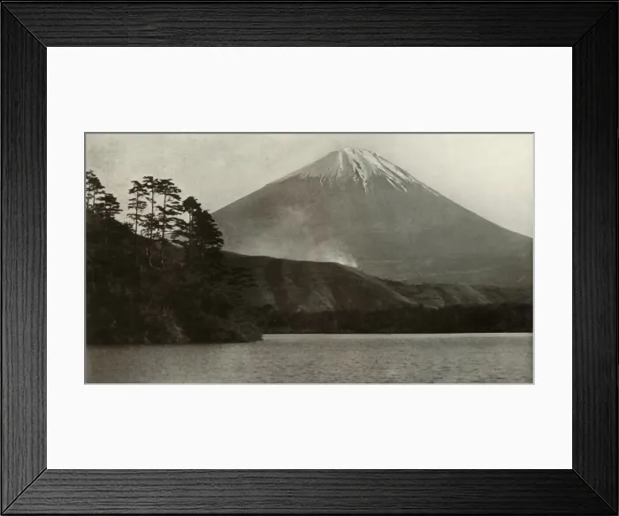Framed Print : Fuji from Nishi-No-Umi, 1910. Creator: Herbert Ponting Framed Print : Fuji from Nishi-No-Umi, 1910. Creator: Herbert Ponting