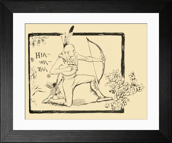 Framed Print : Hiawatha, 1882. Creator: Unknown Framed Print : Hiawatha, 1882. Creator: Unknown