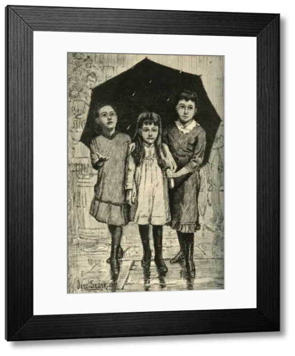Framed Print : An April Day, 1883. Creator: Unknown Framed Print : An April Day, 1883. Creator: Unknown