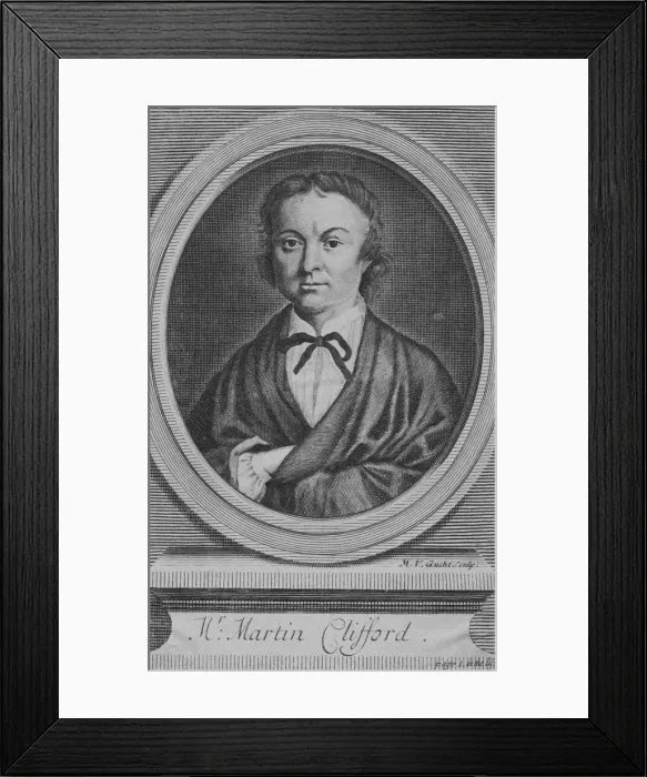 Framed Print : Mr. Martin Clifford, 1710. Creator: Michael Vandergucht Framed Print : Mr. Martin Clifford, 1710. Creator: Michael Vandergucht