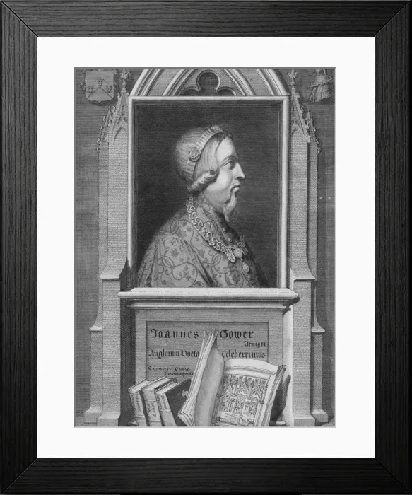 Framed Print : Joannes Gower, c1727. Creator: Unknown Framed Print : Joannes Gower, c1727. Creator: Unknown