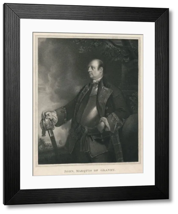 Framed Print : John, Marquis of Granby, c1758-1760, (1810). Creator: William Bond Framed Print : John, Marquis of Granby, c1758-1760, (1810). Creator: William Bond