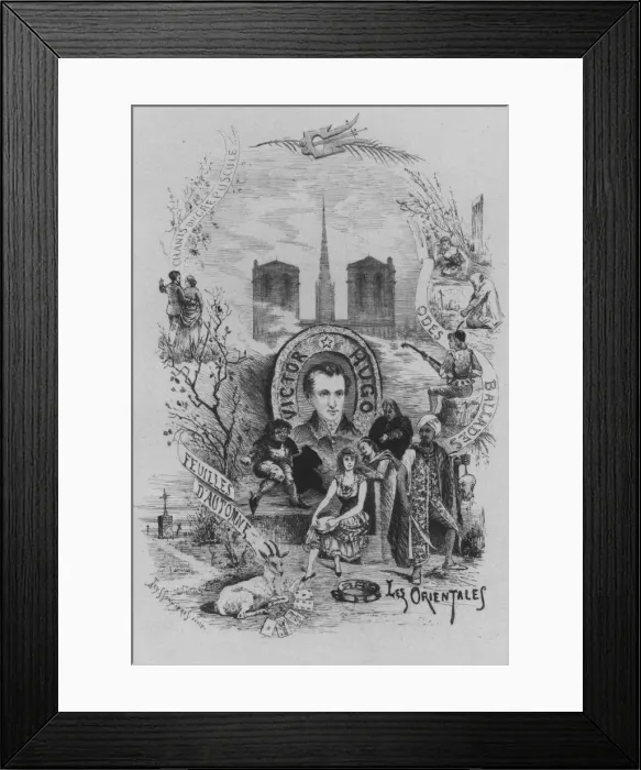 Framed Print : Victor Hugo, 19th century. Creator: Pierre TeyssonniA¨res Framed Print : Victor Hugo, 19th century. Creator: Pierre TeyssonniA¨res