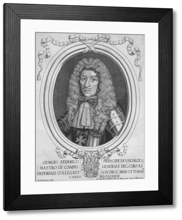 Framed Print : Prince Georg Friedrich of Waldeck, (1690s). Creator: Jacques Blondeau Framed Print : Prince Georg Friedrich of Waldeck, (1690s). Creator: Jacques Blondeau