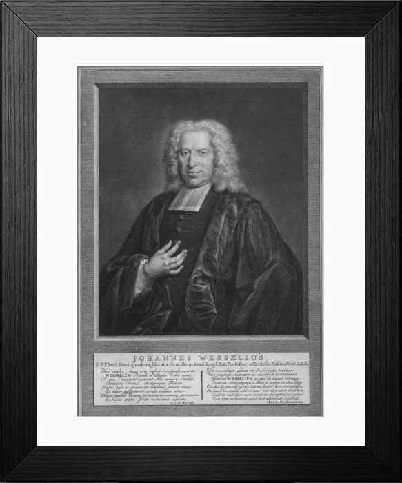 Framed Print : Johann Wessel, c1740s? Creator: Jacobus Houbraken Framed Print : Johann Wessel, c1740s? Creator: Jacobus Houbraken