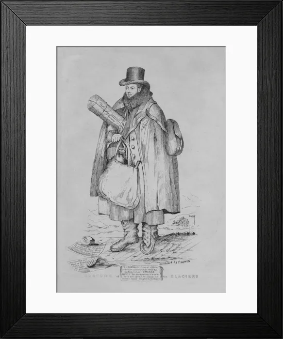 Framed Print : Costume of the Glaciers, 1875. Creator: Unknown Framed Print : Costume of the Glaciers, 1875. Creator: Unknown