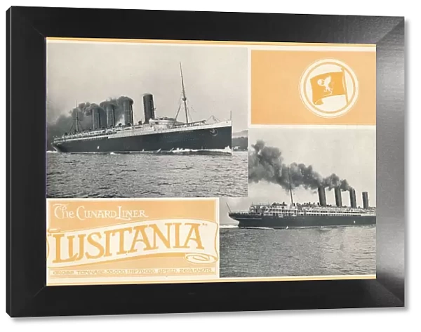 The Cunard Liner Lusitania. c1910. Creator: Unknown