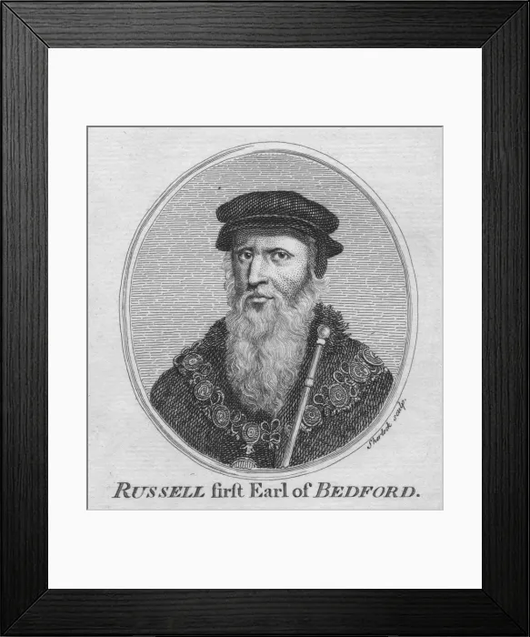 Framed Print : Russell first Earl of Bedford, (1757). Creator: William Sherlock Framed Print : Russell first Earl of Bedford, (1757). Creator: William Sherlock