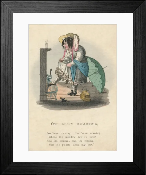Framed Print : I ve Been Roaming, 1828. Creator: Unknown Framed Print : I ve Been Roaming, 1828. Creator: Unknown