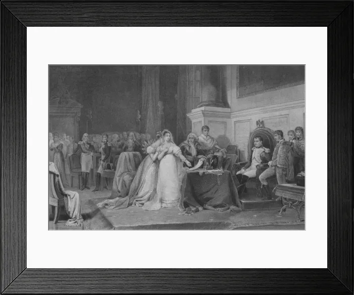 Framed Print : The Divorce of Josephine, 1846, (mid 19th century). Creator: FranSois de Meersman Framed Print : The Divorce of Josephine, 1846, (mid 19th century). Creator: FranSois de Meersman