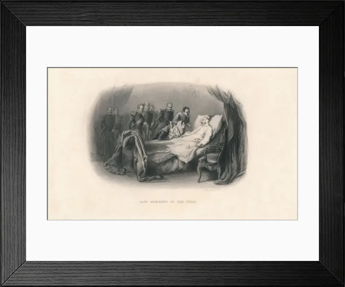 Framed Print : Last Moments of the Czar, (c1857). Creator: Herbert K Bourne Framed Print : Last Moments of the Czar, (c1857). Creator: Herbert K Bourne