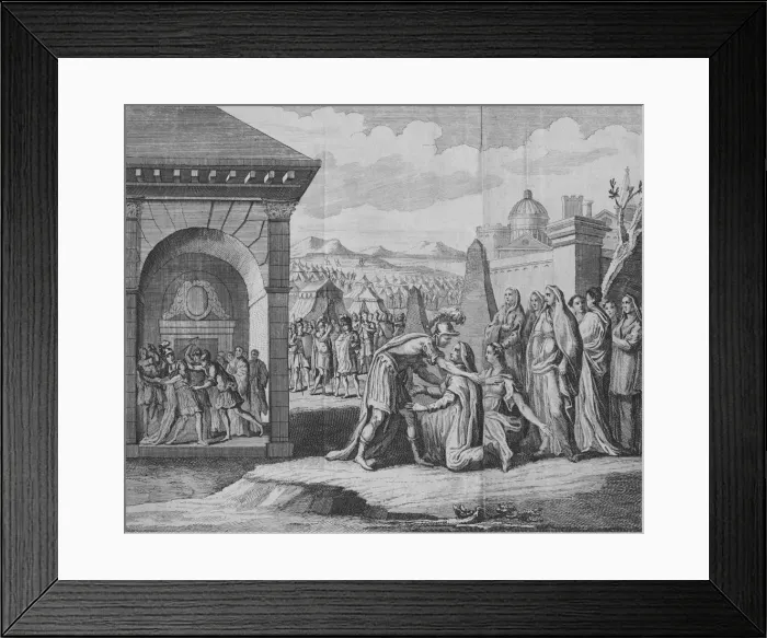 Framed Print : The Scene of the Tragedy of Coriolanus, 1749. Creator: Unknown Framed Print : The Scene of the Tragedy of Coriolanus, 1749. Creator: Unknown