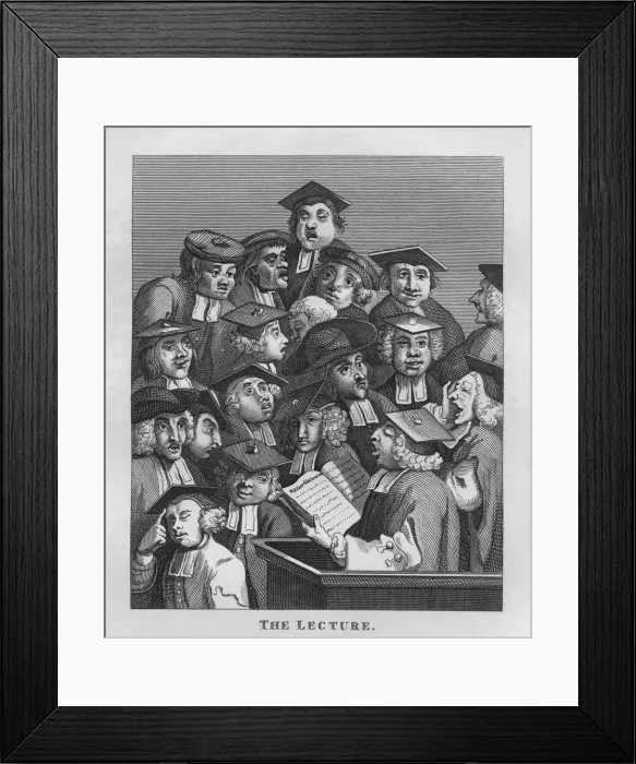 Framed Print : The Lecture, 1808, (1827). Creator: Thomas Cook Framed Print : The Lecture, 1808, (1827). Creator: Thomas Cook