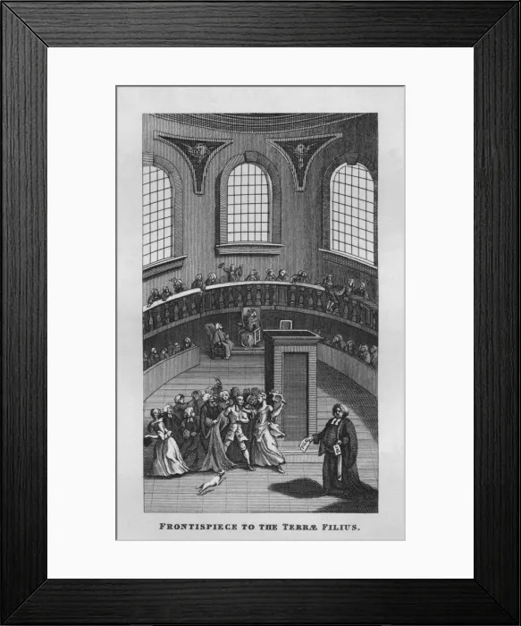 Framed Print : Frontispiece to the Terrae Filius, 1808, (1827). Creator: Thomas Cook Framed Print : Frontispiece to the Terrae Filius, 1808, (1827). Creator: Thomas Cook