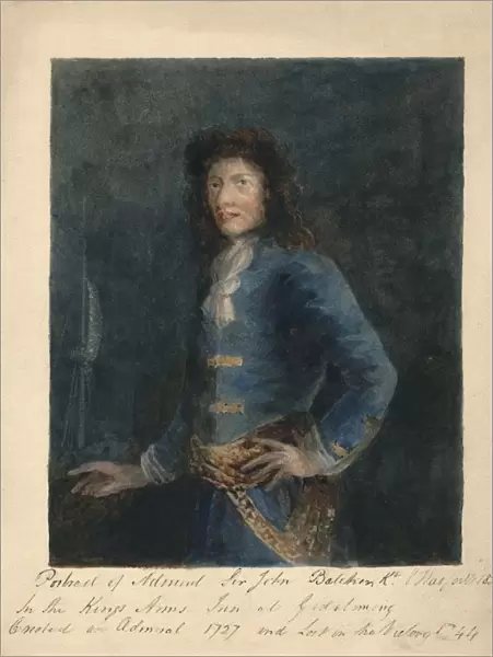 Portrait of Admiral Sir John Balchin, (1832). Creator: Unknown