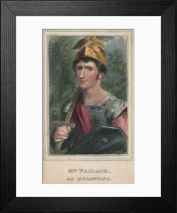 Framed Print : Mr Wallack, as Rugantino, c1820. Creator: Thomas Wright Framed Print : Mr Wallack, as Rugantino, c1820. Creator: Thomas Wright