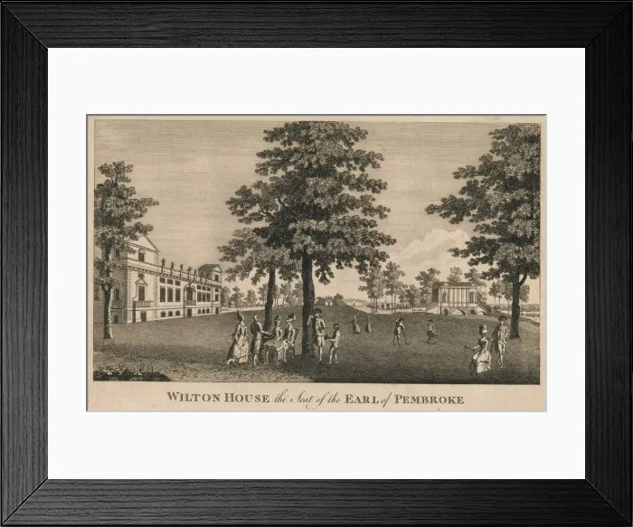 Framed Print : Wilton House the Seat of the Earl of Pembroke, 1779. Creator: Unknown Framed Print : Wilton House the Seat of the Earl of Pembroke, 1779. Creator: Unknown