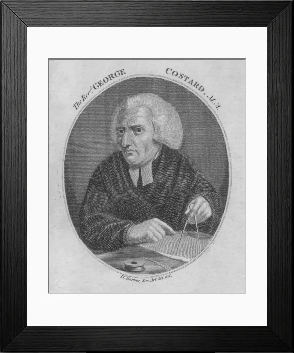 Framed Print : The Revd. George Costard. M. A. (1805). Creator: Unknown Framed Print : The Revd. George Costard. M. A. (1805). Creator: Unknown