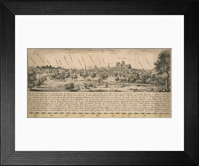 Framed Print : A View of the City of York, c1770s. Creator: Unknown Framed Print : A View of the City of York, c1770s. Creator: Unknown