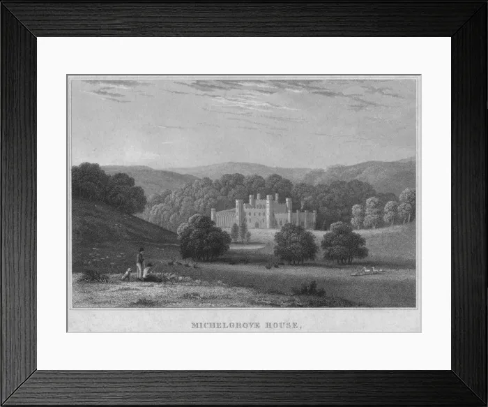 Framed Print : Michelgrove House, early 19th century. Creator: Charles John Smith Framed Print : Michelgrove House, early 19th century. Creator: Charles John Smith