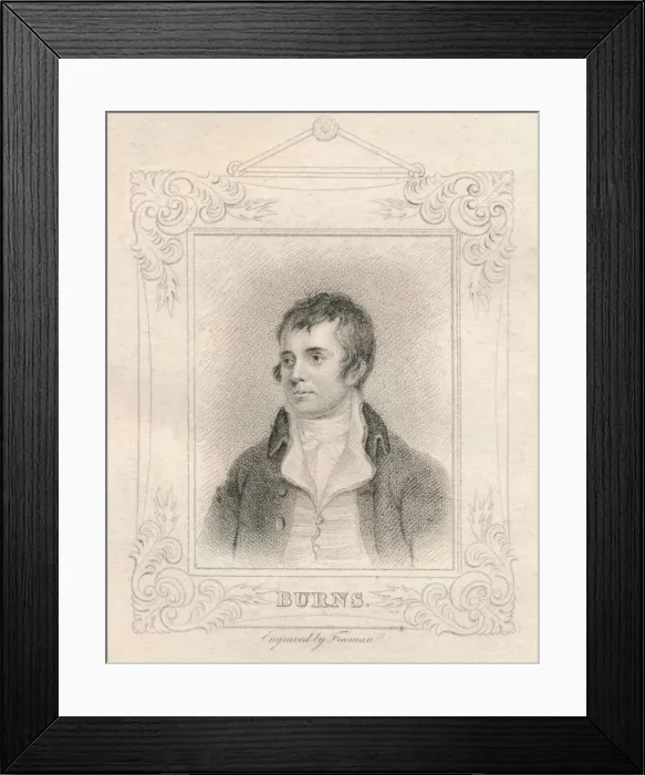 Framed Print : Robert Burns, (1821). Creator: Freeman Framed Print : Robert Burns, (1821). Creator: Freeman
