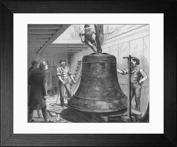 Framed Print : New Peal of Bells for St. Pauls Cathedral, 1878. Creator: RHM Framed Print : New Peal of Bells for St. Pauls Cathedral, 1878. Creator: RHM