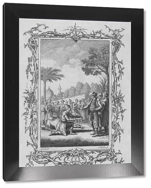 Commemoration of Abrahams sacrificing of his Son, mid 18th century. Creator: J Hall