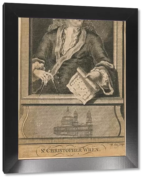 Sir Christopher Wren, (mid 18th century). Creator: B Cole